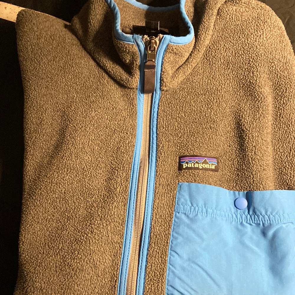 Patagonia Vest - Large - Grey and Blue